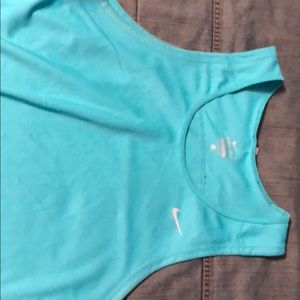 Very clean mint green/blue nike tank
